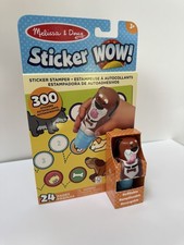 Melissa Doug Sticker Wow Dog Activity Book 24 Pages Stamper w/ 300 Stickers