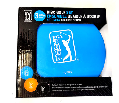 PGA TOUR Disc Golf Set 3 Discs Driver Mid-Range Putter Multi Color Starter