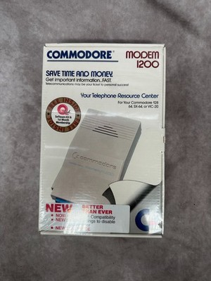 Vintage Commodore 1670 Modem 1200 Baud C64 C128 VIC-20 New Sealed In Box