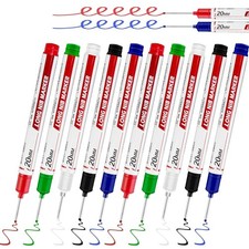 10 Pcs Long Head Deep Hole Marker - Long Nib Marker