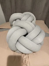 Light Gray Luxury Knot Accent Pillows from THE Design House Stockholm