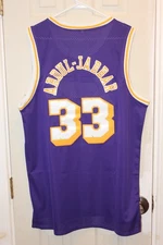 purple Los Angeles Lakers Kareem Abdul-Jabbar (33) stitched jersey (NWOT)  - M
