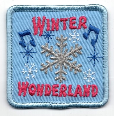 Patch Winter Wonderland c2010 Generic Girl Scouts GSC Activity Event 2.5x2.5''