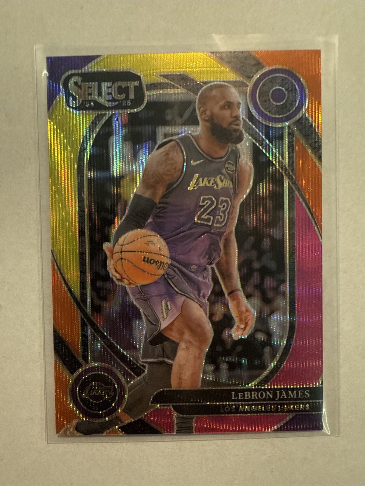 2024-25 Panini Select Courtside LeBron James #241 Multi Wave Prizm /20 Lakers