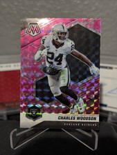 2021 Panini Mosaic Football Charles Woodson Pink Camo Prizm