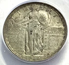 1916 Standing Liberty Quarter-ANACS VF30 Details! Key Type Coin!