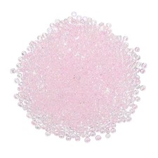 2000Pcs Glass Seed Beads 1.5mm Mini Glass Seed Spacer Bead Light Pink