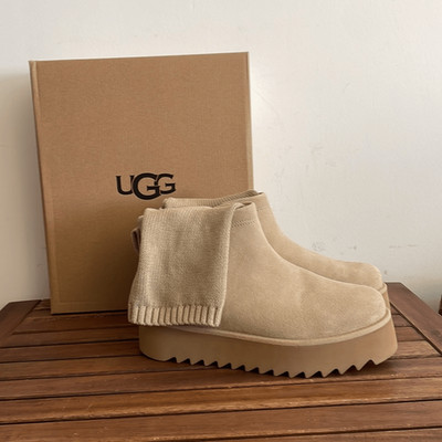 UGG Classic Ultra Mini Sock D Platform Mustard Seed USA Women Size 10/UK8/EU41