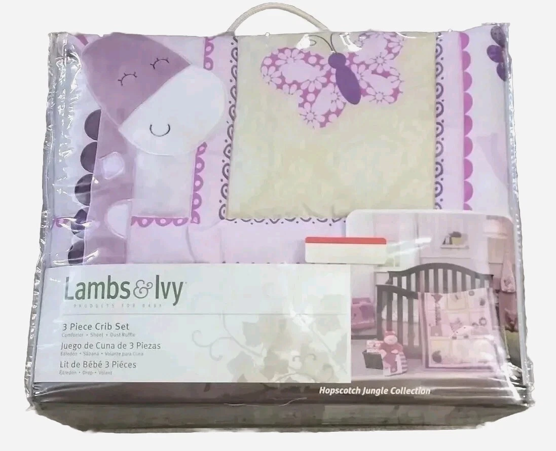 Lambs & Ivy Hopscotch Jungle 3-Piece Bedding Crib Set for Baby
Opens in a new window or tab