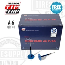 REMA TIP TOP A-6 Minicombi Patch Plug Combo Tire Repair 1/4" - Box of 40