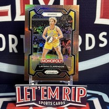 LAYSHIA CLARENDON 2024 WNBA Prizm Monopoly BROWN PRIZMS Card #57 Serial #154/249