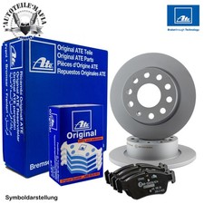 ATE Bremsscheiben + Beläge CITROEN C4 PICASSO I HINTEN Ø268