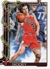 2025-26 Topps Holiday Basketball Josh Giddey card #H28 Chicago Bulls