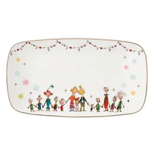 Lenox Serveware, Merry Grinchmas Tray, 13.75 x 7.5-Inch, Food Tray, Microwave...