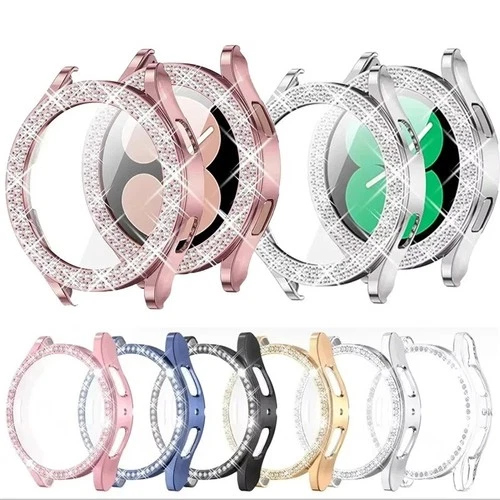 Bling Diamond Case Samsung Galaxy Watch 7 6 5 4 40/44mm Clear PC Cover