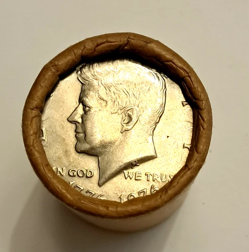 1 bank roll of 20 UNC 1976 Kennedy half dollars