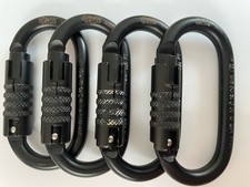 Blacksafe - Oval Steel Trilock - Stahlkarabiner EN 362 / 30 kN B-Ware