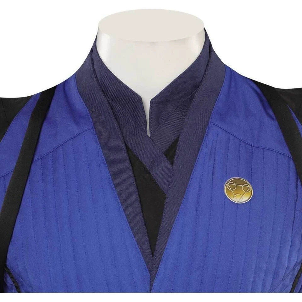 Sub-Zero Blue Outfit Cosplay Costume Men's Halloween Carnival Party Suit - Image 4 of 4