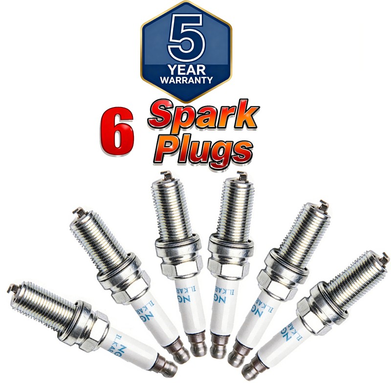 LAND ROVER SPARK PLUG LR032080 NGK SET x6 RANGE LR4 RR SPORT V8 5.0L Engine