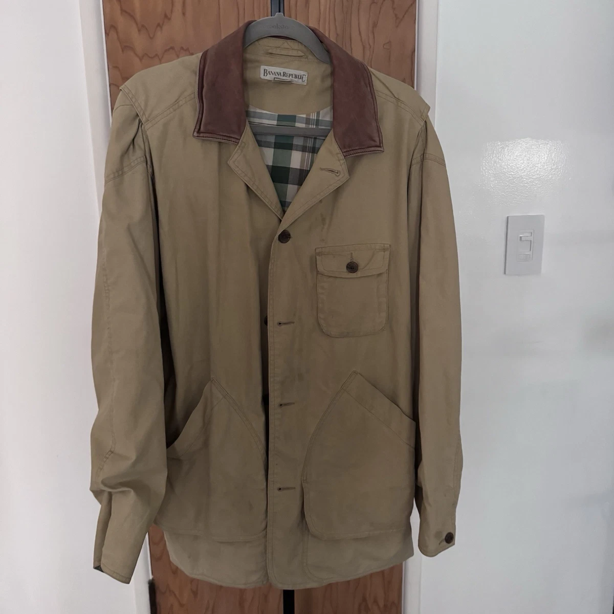 Banana Republic Leather Vintage Outerwear Coats & Jackets for Men