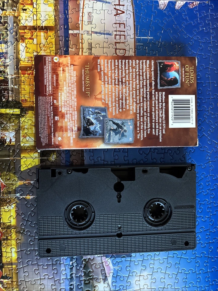 📼 VINTAGE 📼 Reign of Fire 📼 (VHS, 2003) 📼 Former Rental 📼 TESTED 📼 - Image 2 of 4