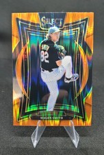 2025 Panini Select - Concourse Hagen Smith #4 Orange Flash Prizm (RC)