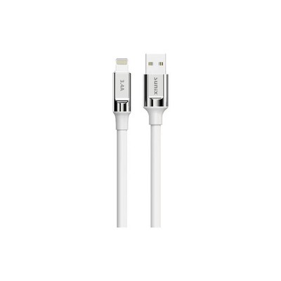 USB auf 8 Pin Kabel Schnellladekabel 3.4A iPhone Ladekabel Datenkabel Weiß