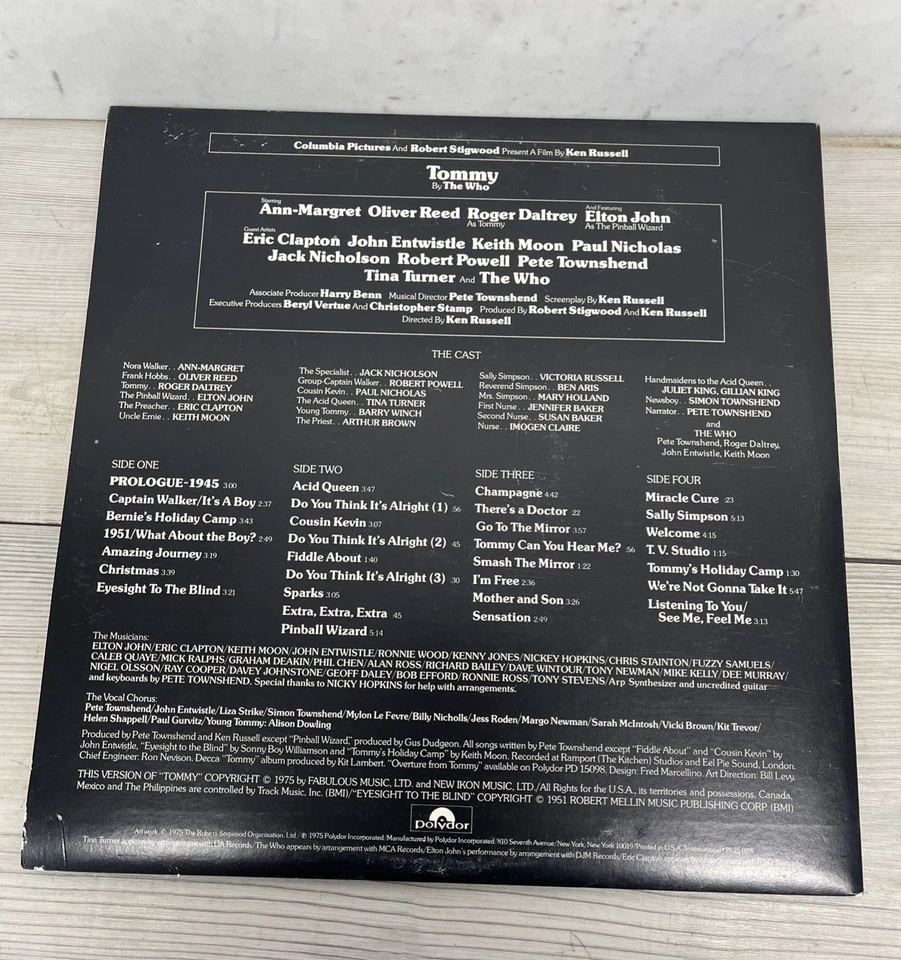 Tommy The Movie Original Soundtrack Double LP Vinyl Record Polydor 1975 Foto 2 de 4