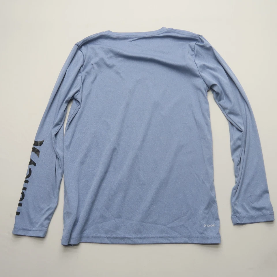 Hurley Boys Youth Athletic Sun Shirt Size Large 14/16 Long Sleeve Blue UPF 50+ - Image 2 of 4