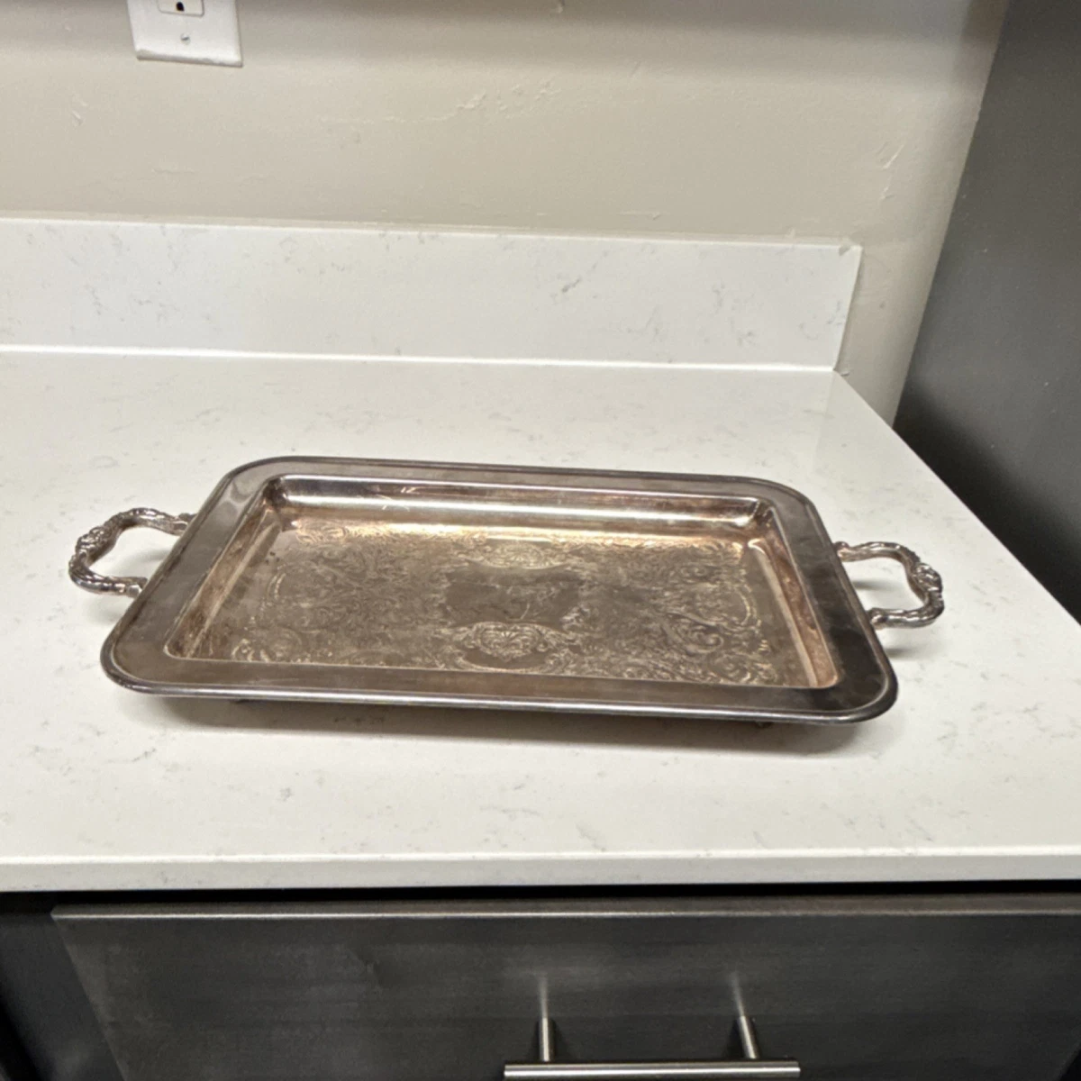 Leonard Silver In Antique Us Silver-Plated Platters & Trays for
