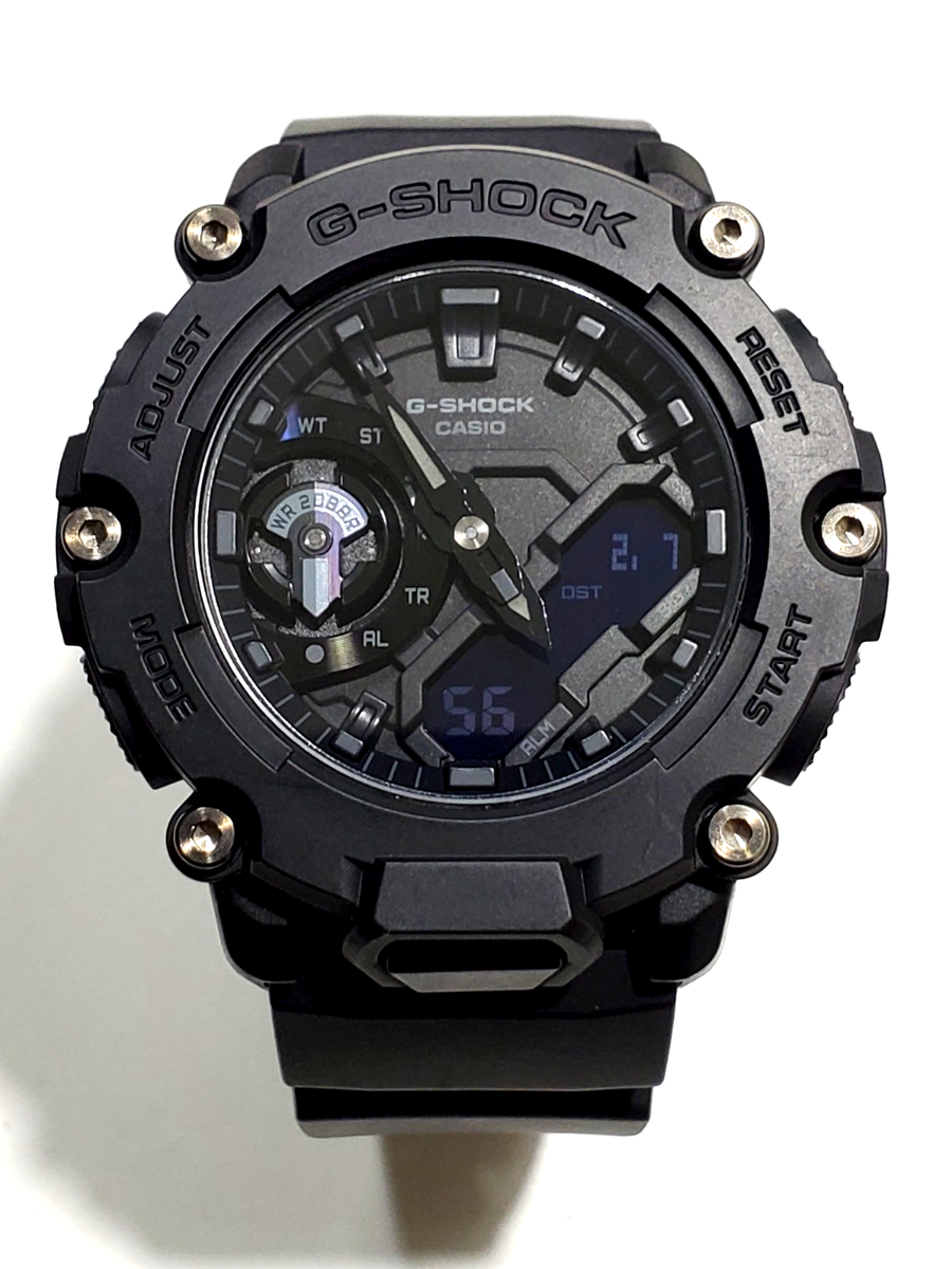 CASIO G-SHOCK GA-2200BB-1A Black Resin Carbon Core Guard Analog