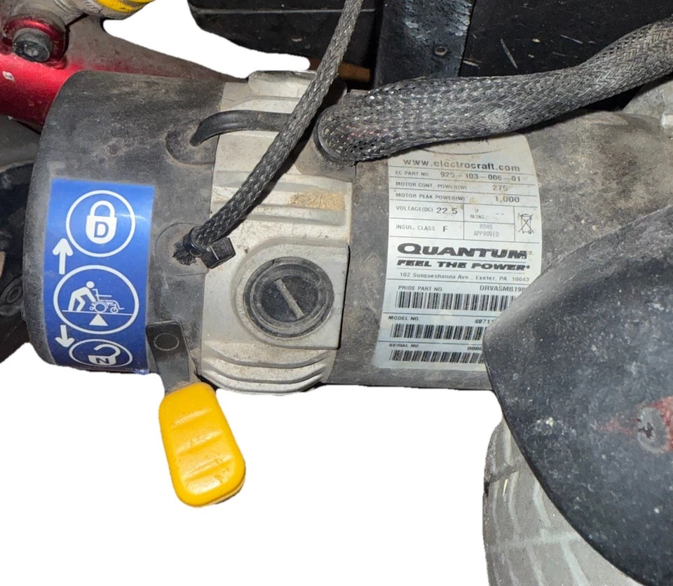  Wheelchair Quantum Q600 Z  Power Electric,  - Image 2 of 4