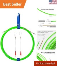 Cable Pulling Tool: 32FT Fish Tape with Non-Conductive Steel and Fastener