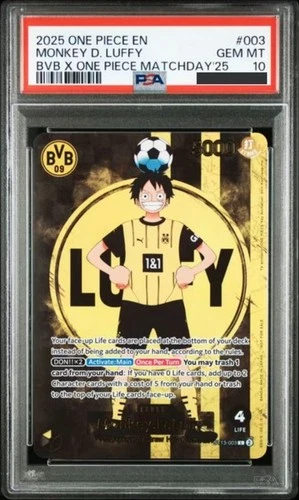 PSA 10 ONE PIECE Borussia Dortmund Luffy ST13-003 BVB Co-Branded Football Card