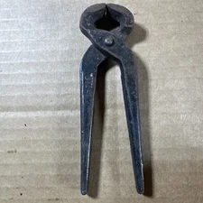 Vintage Stahl 5" Long Blacksmith Farrier End Nippers Cutters Pliers