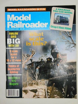 Model Railroader Trains Pacific Railway Tenshodo Roco OCT 1986 Vintage Magazine