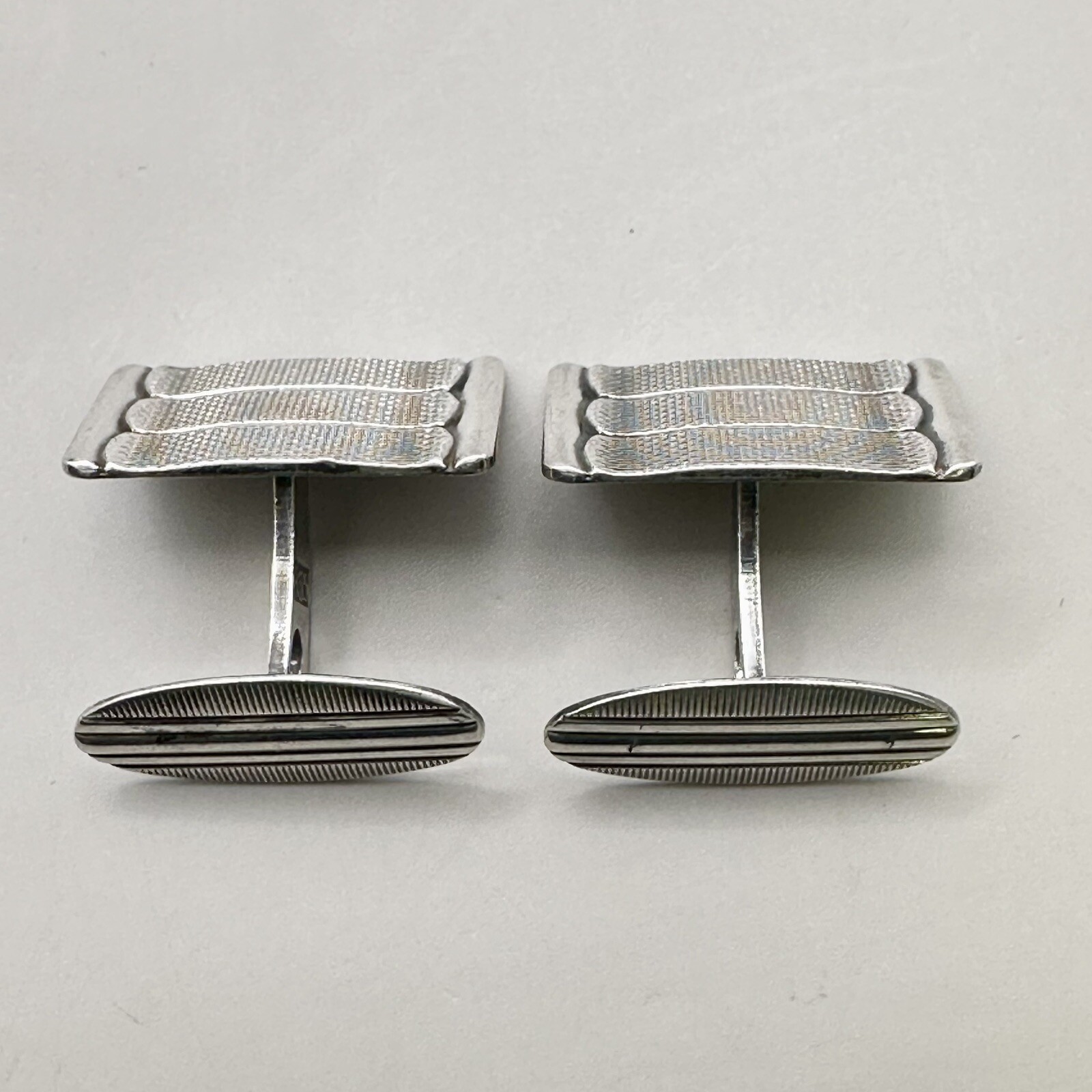 Rectangular Cufflinks Made Germany Silver 835 Thr… - image 5
