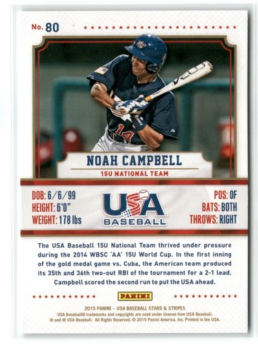 2015 Panini USA Stars & Stripes Baseball - Pick a Card - Multi-Discount - Picture 161 of 201