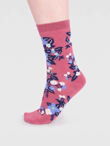 THOUGHT (BRAINTREE) BAMBOO LADIES' SOCKS - ARYA FLORAL SPW772 - BNWT - Foto 10 di 14