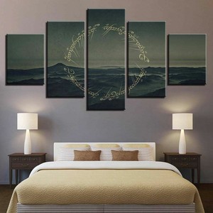 Lord De Anneaux Lotr Montagnes Cinq Pièce Encadré Toile Home Décor Lord De Anneaux Lotr Montagnes Cinq