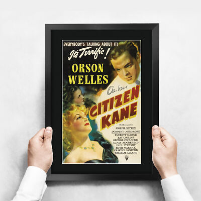 小林様 Citizen Kane - 新品 1枚 Citizen Kane Movie Poster Cast Signed Printed Autograph A3 Framed