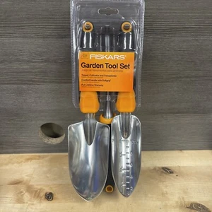 Fiskars 3 Piece Ergo Garden Tool Set - Trowel, Transplanter, and Cultivator New