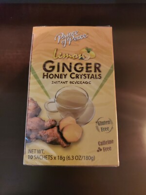 Lemon ginger honey crystals