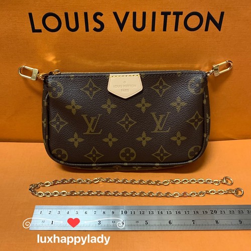 LOUIS VUITTON Multi Pochette Accessoires Monogram Chain Shoulder Bag ❤️GIFT  | eBay