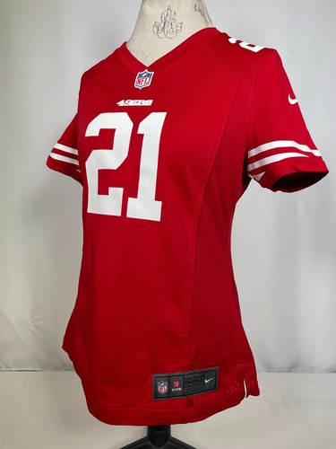 Frank Gore #21 San Francisco 49ers NFL Nike Red Home Game Jersey Women's MEDIUM - Picture 8 of 15