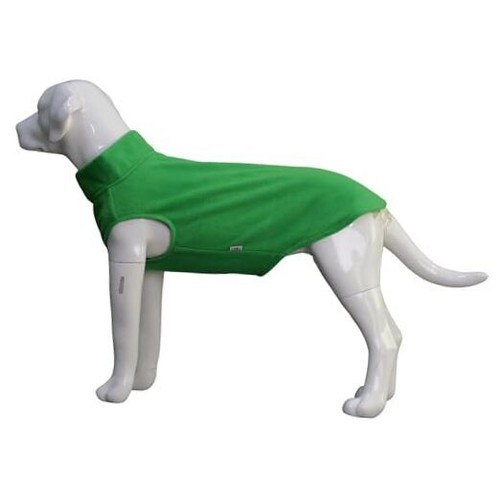Dog Winter Vest Warm Breathable Dog Polar Fleece L (Small Dog -20lbs) Green