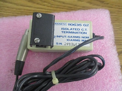 Dranetz Modell: 110635-g2 Isolatec C.T.Kündigung 