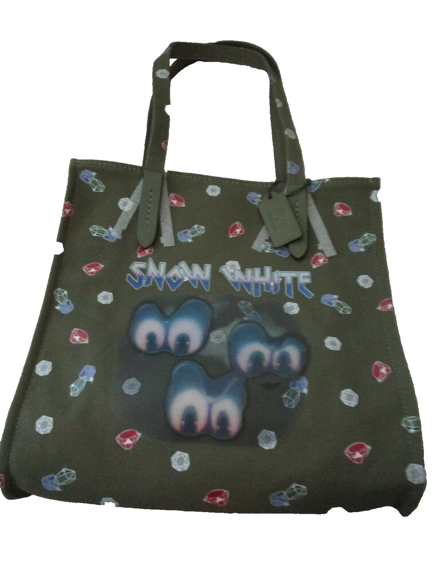 Snow white coach tote sale