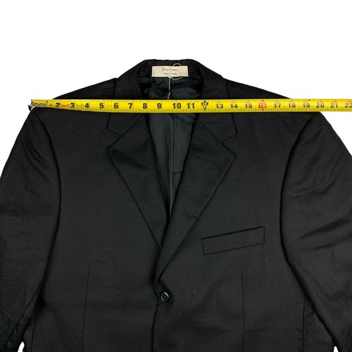 Loro Piana Cashmere x John W Nordstrom Men's 3-Button Blazer Jacket Black • 44L - Picture 10 of 12