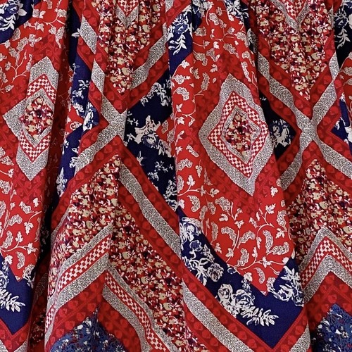Blueberi Boulevard Patchwork Bandana Summer SunDress Girl’s 3T Red White Blue - Picture 4 of 5